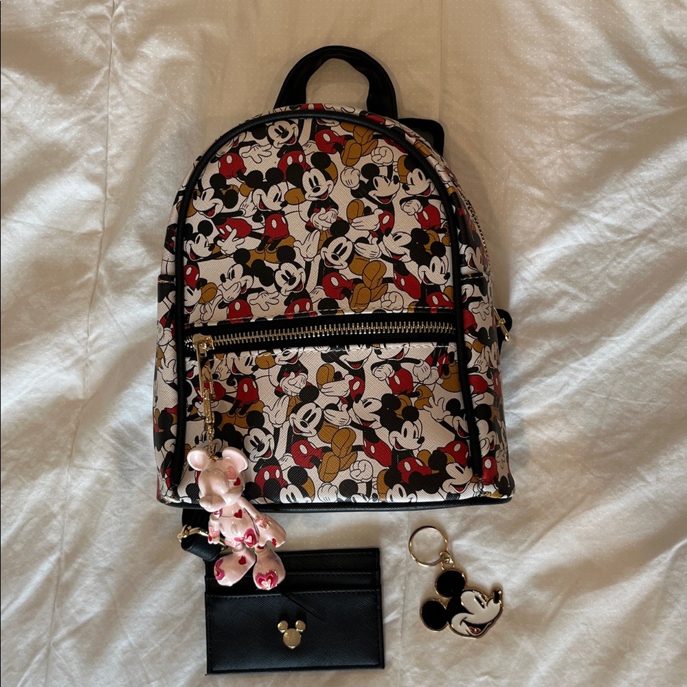 BaubaleBar Disney Mickey + Disney BioWorld small backpack and accessories